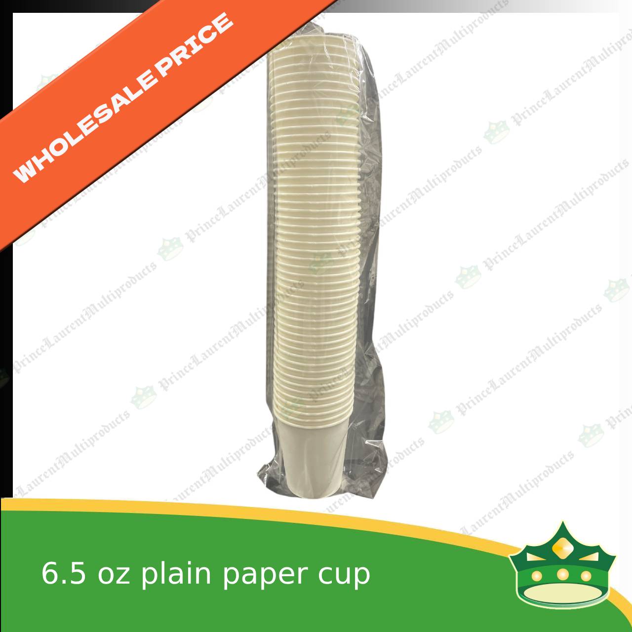 [1 case] paper cup 6.5 oz plain white perfect fit compatible with coffee vending machine