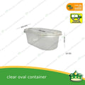 [50 pcs] clear oval container or clear tub for mango grahams, cake, puddings, mousse, desserts