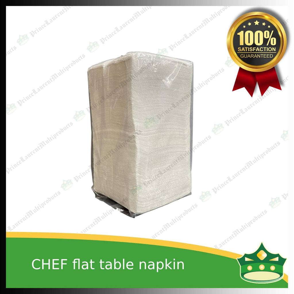 [5+1] flat table napkin MG pulp white for food & catering services, hospitality services, household uses
