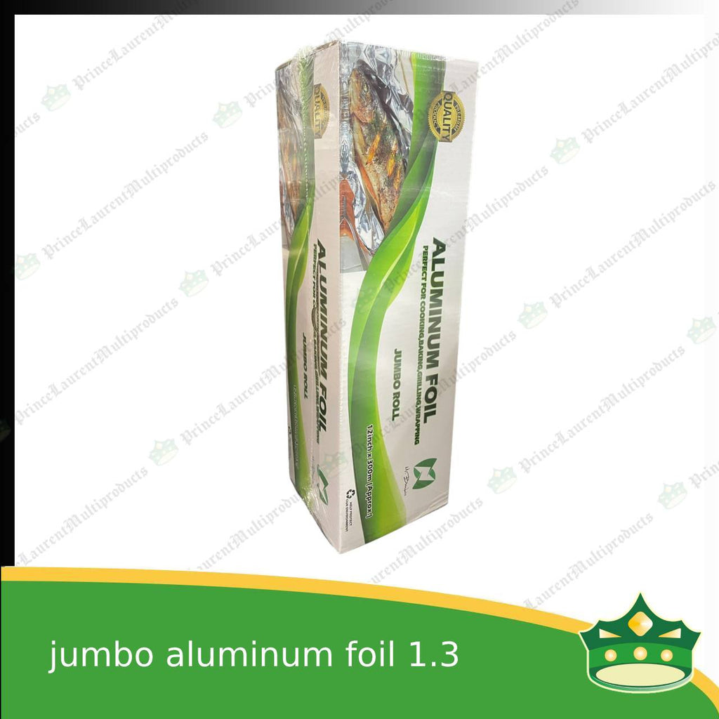 [1.3kg] jumbo aluminum foil 12 inches (mrbamboo brand) for wrapping food, embotido, bangus, inihaw