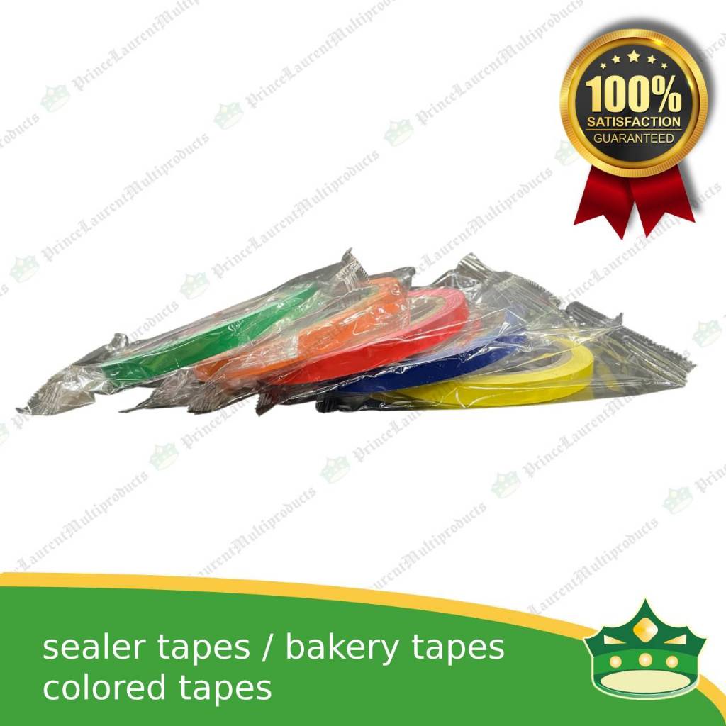 [1 roll] bakery tape or pvc colored tape or sealer tape