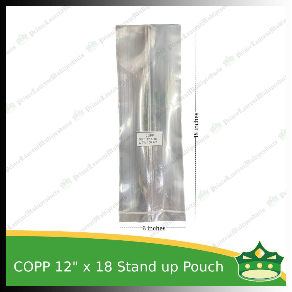 [100 pcs] COPP standup pouches 12 x 18 inches for bigger items or repacking of several products