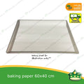 [20 pcs] Baking paper cut-sized 60x40 cm for bakers, restaurateur, hotels hassle-free and convenient