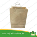 [25 pcs] kraft paper bag with handle #6 (305x172x415mm)