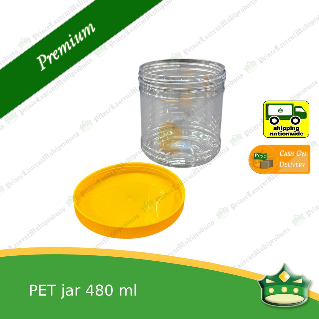 [1 pack] PET jar with screw cover (480ml / 730ml) as gift containers of delicacies, baked products