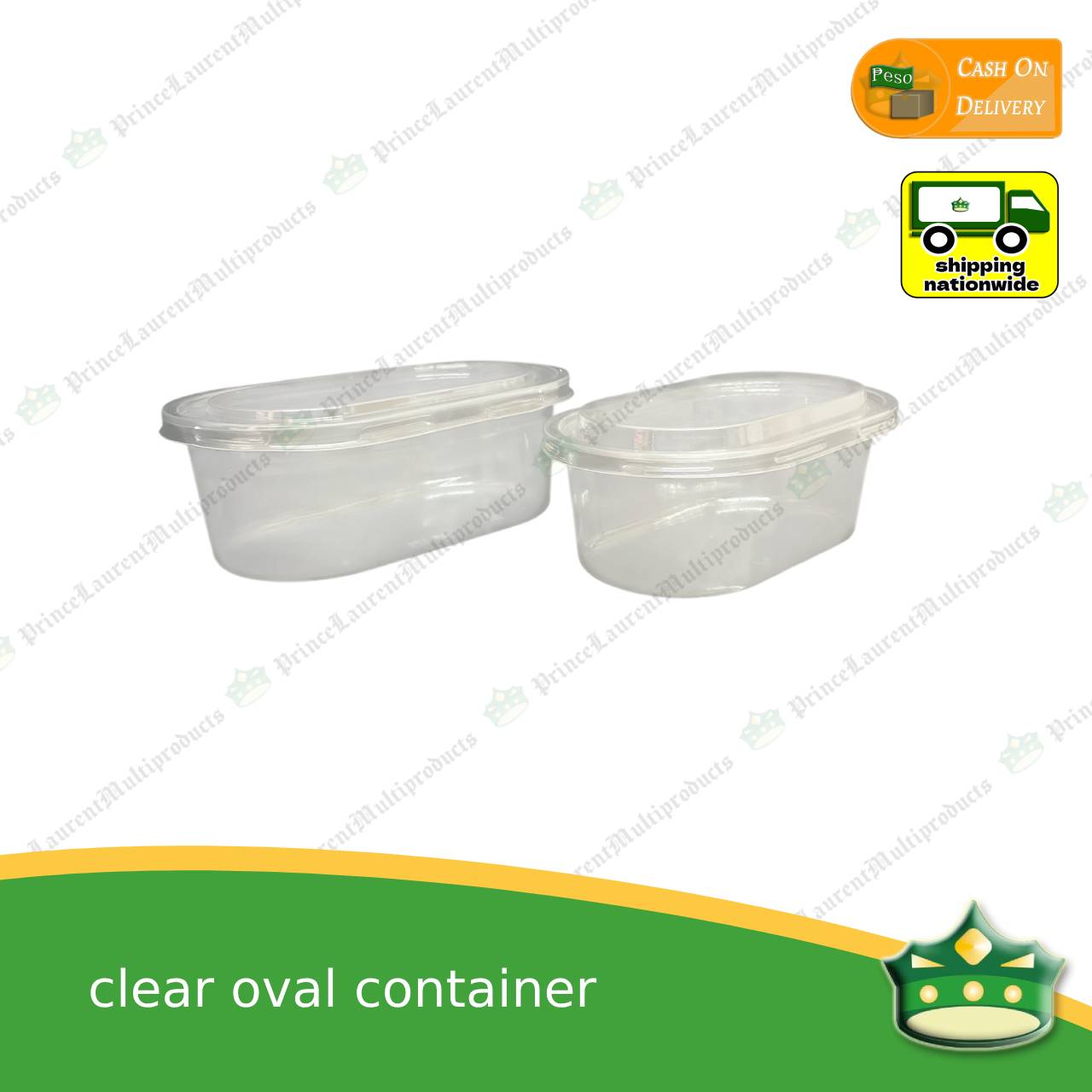 [50 pcs] clear oval container or clear tub for mango grahams, cake, puddings, mousse, desserts
