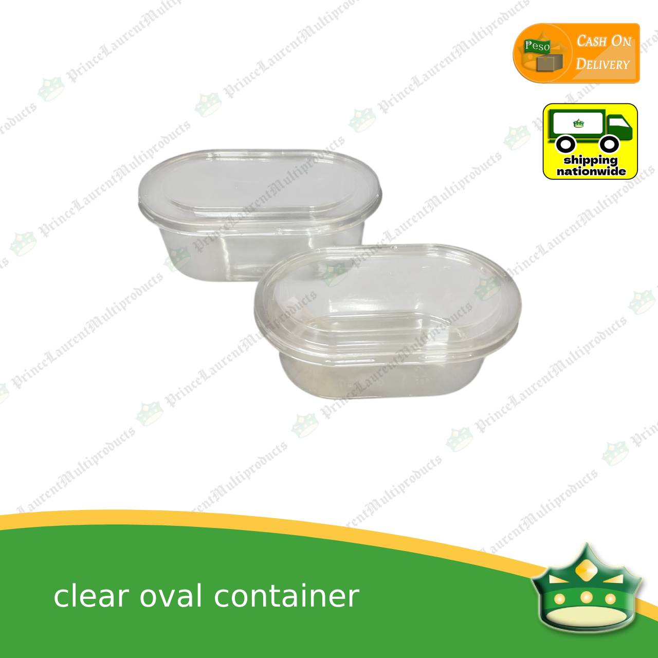[50 pcs] clear oval container or clear tub for mango grahams, cake, puddings, mousse, desserts