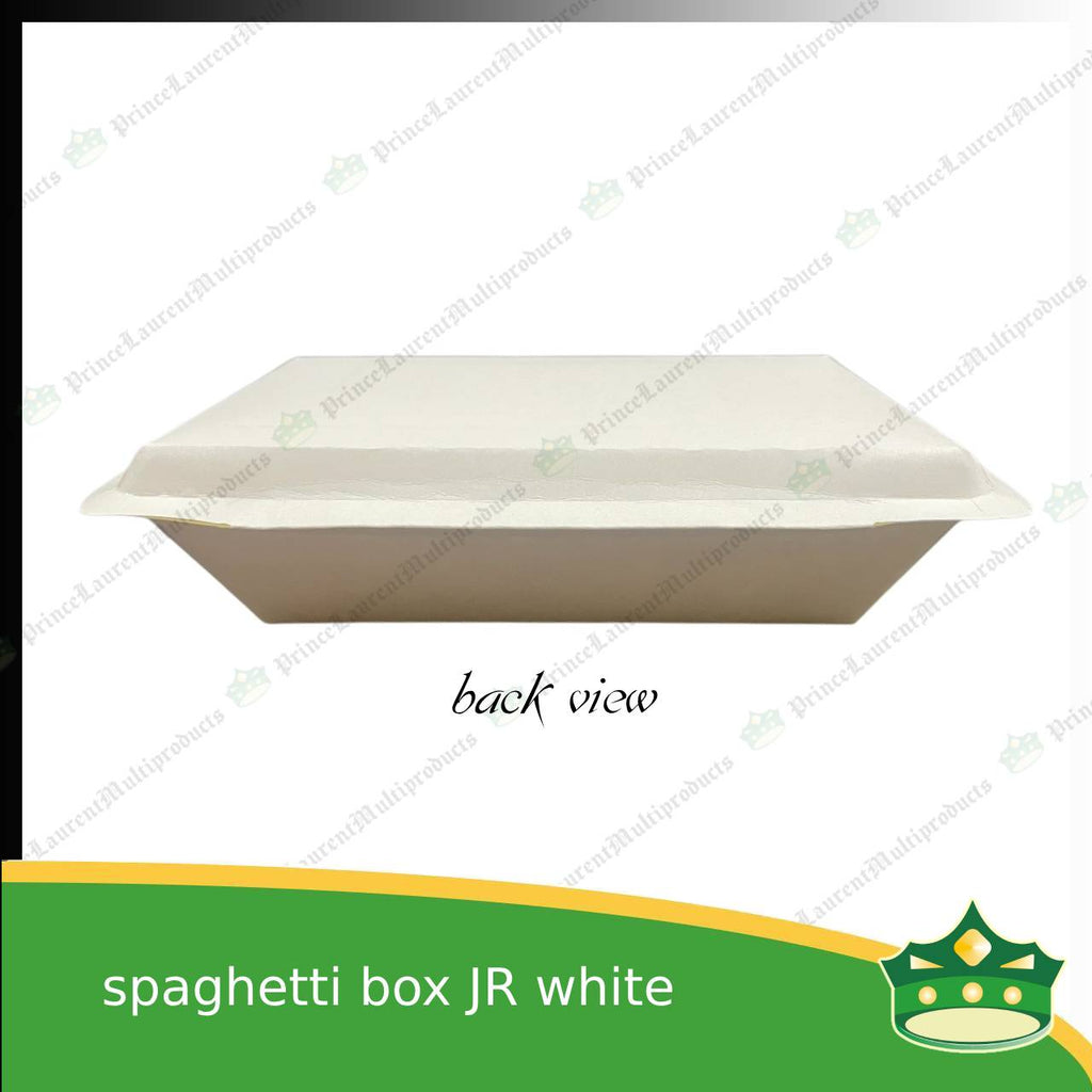 [50 pcs] paper spaghetti jr. box kraft brown for take-outs and delivery of meals, ulam, rice toppings, appetizers, kanin at ulam balot sa karton, laminated inside no leak sauce