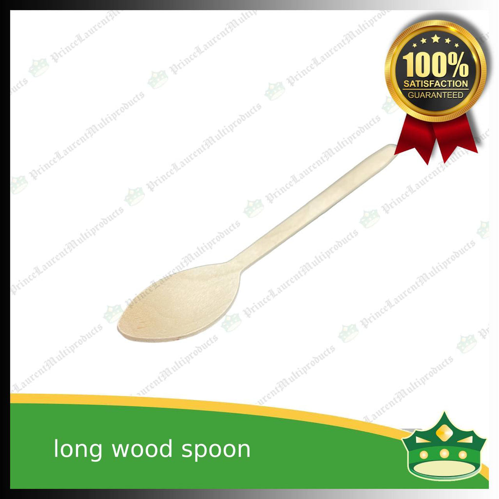 [25 pcs] halo halo wooden spoon long 20cm disposable biodegradable cutleries as spoon for halo-halo