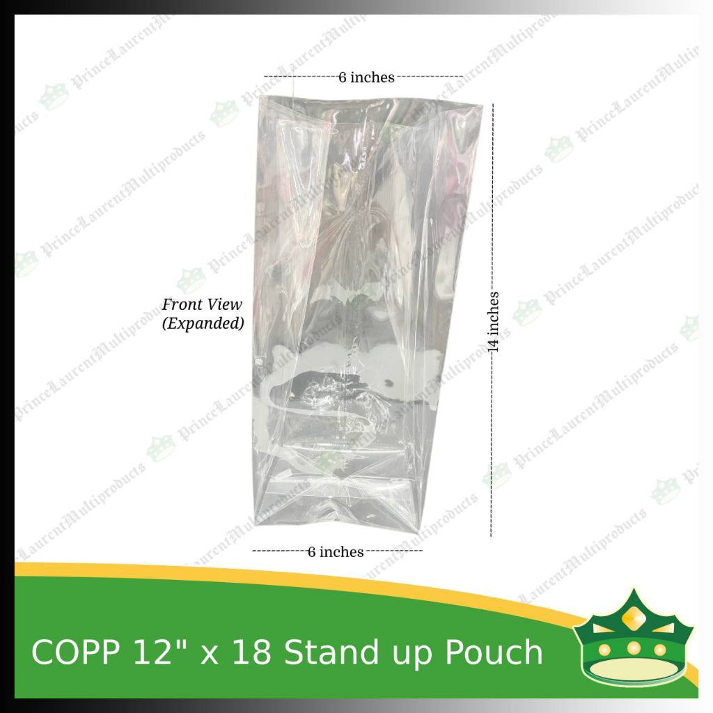[100 pcs] COPP standup pouches 12 x 18 inches for bigger items or repacking of several products