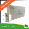 [1 case] wooden fork 160mm disposable biodegradable server cutleries for takeouts as utensils