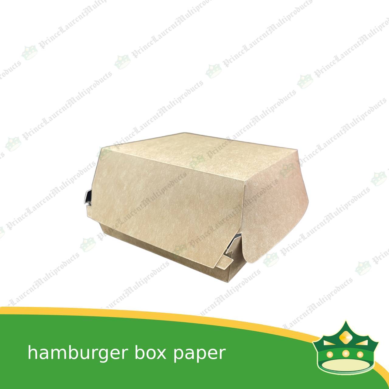 [25 pcs] hamburger box kraft silver coated leak proof for hamburgers, siopao, small meal, take-out, packed meal, ulam viands, rice toppings, noodles, pansit, merienda