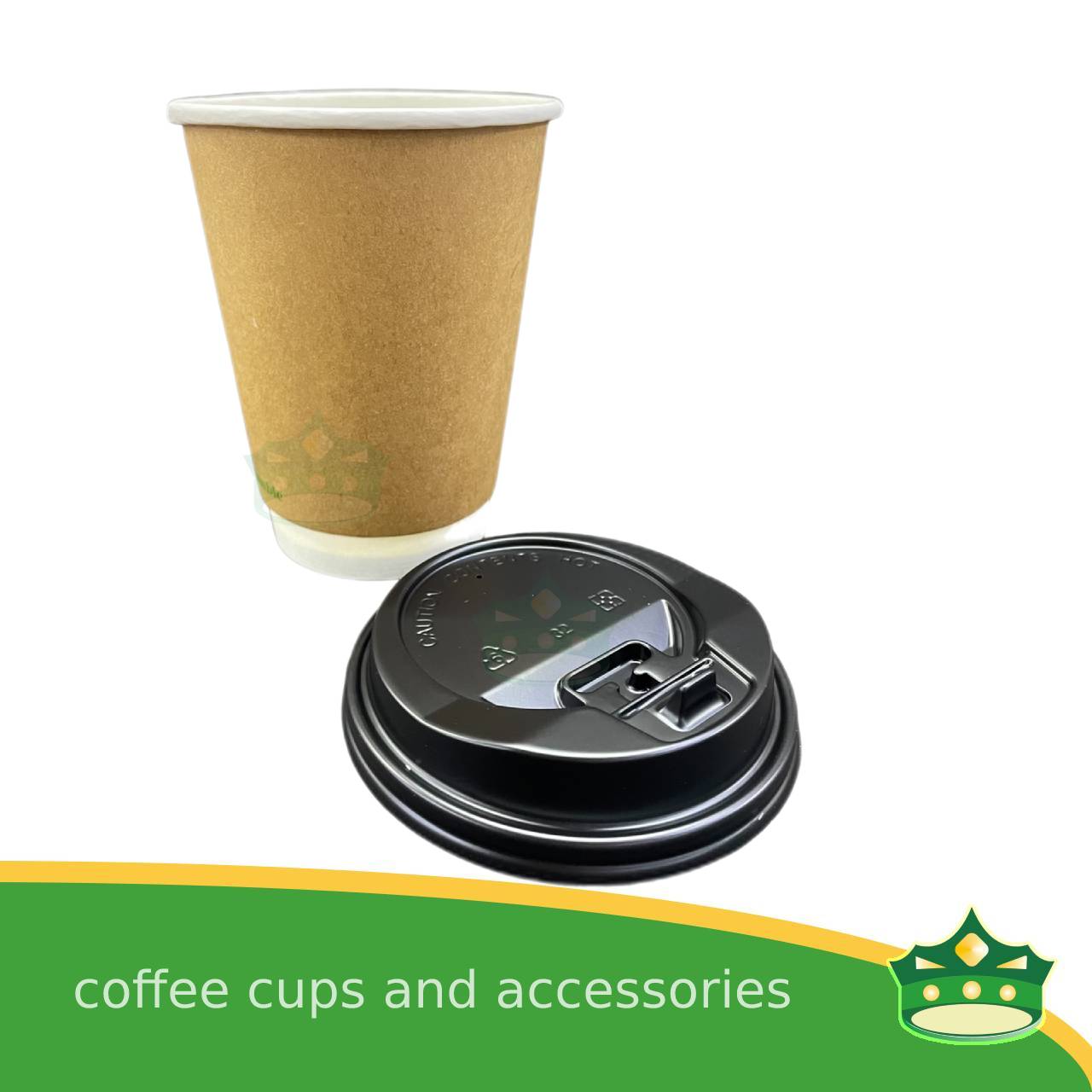 [25 pcs] double walled coffee cup kraft 8oz or 12oz for brew coffee, brew tea, hot chocolate or any hot beverages