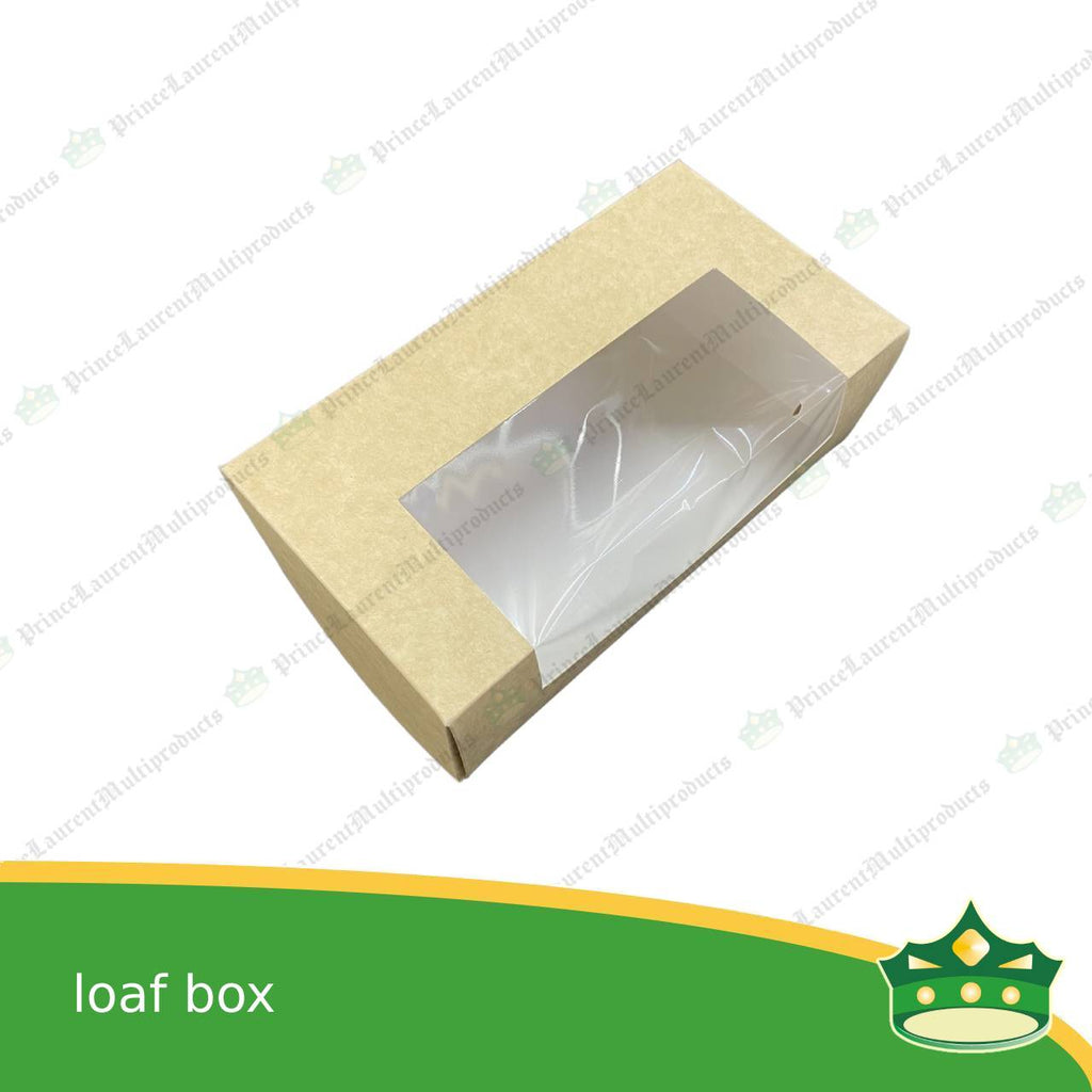 [20 pcs] loaf paper box with window for loaf bread pastry baked product