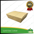 [50 pcs] paper lunch box 1 silver coated leak proof for take-out, packed meal, ulam viands, rice toppings, noodles, pansit, merienda