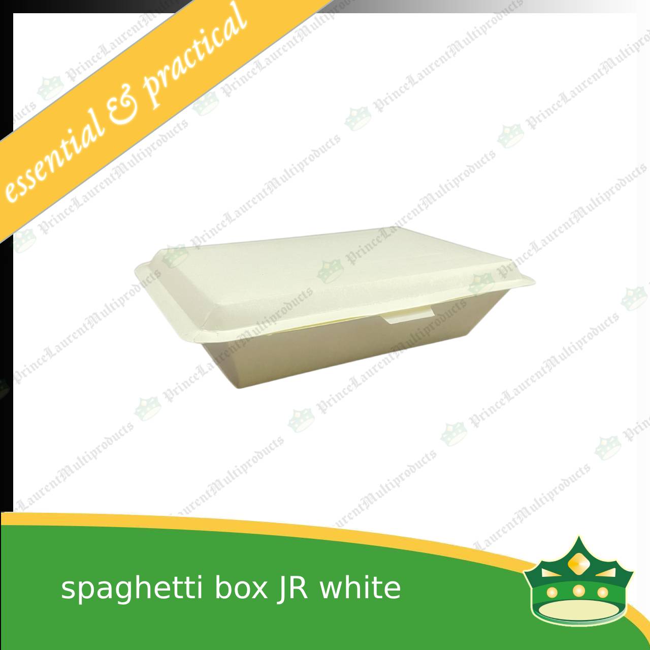 [50 pcs] paper spaghetti box JR WHITE LAMINATED for take-outs and delivery of meals (please read description scroll down below)
