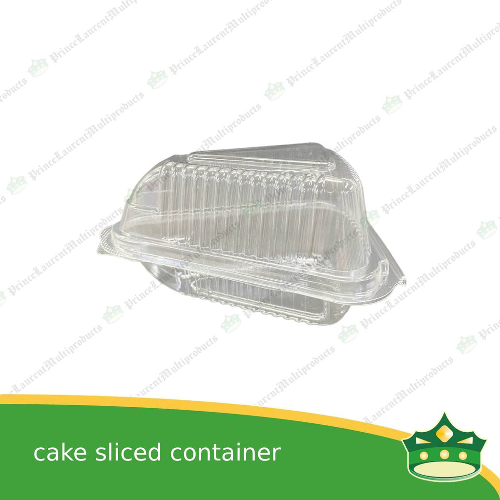[100 pcs] sliced cake container OPS clear clamshell for cake slices take out packaging individual pack cake