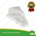 [100 pcs] sliced cake container OPS clear clamshell for cake slices take out packaging individual pack cake