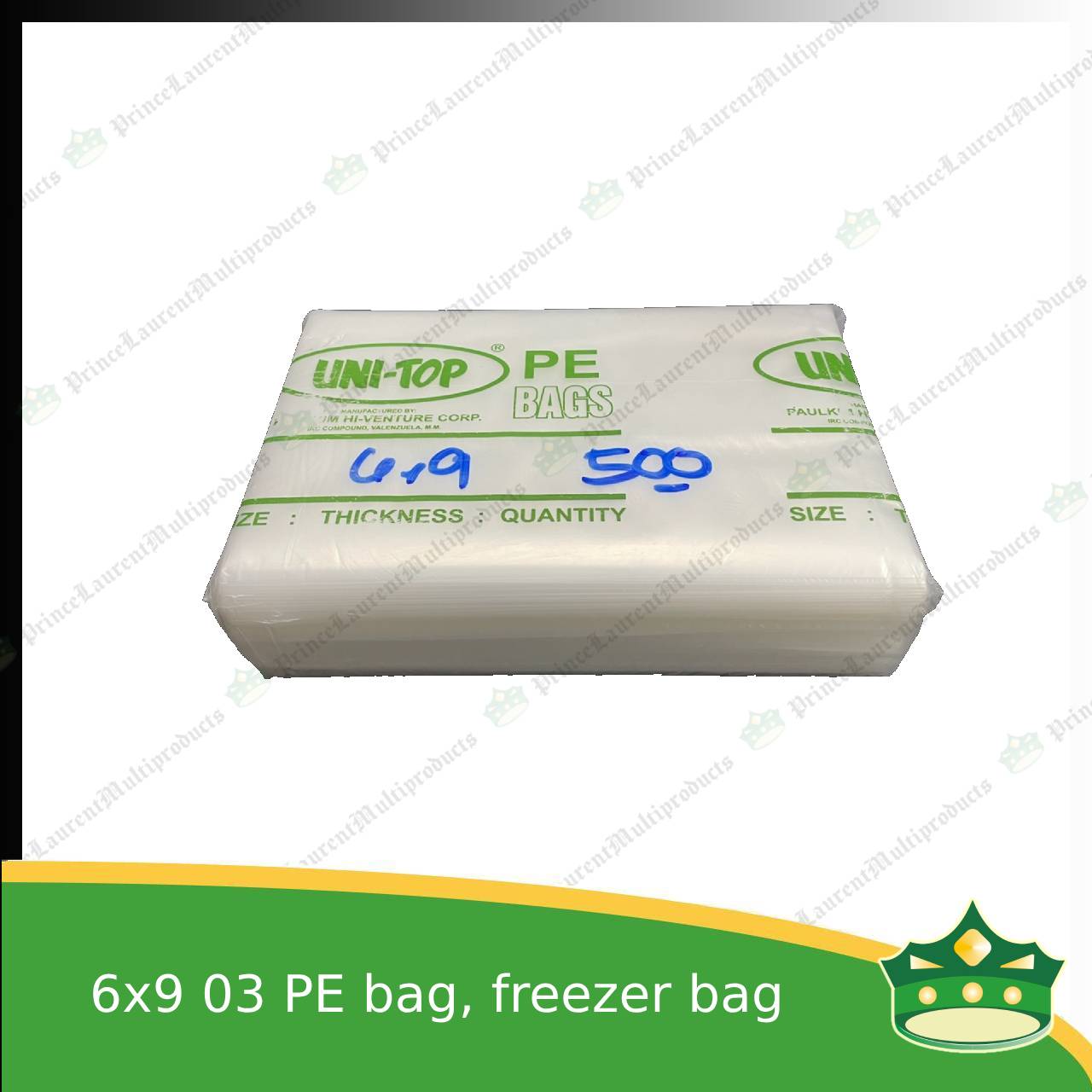 [500 pcs] 6x9 03 PE bag plastic for freezer repacking or frozen products