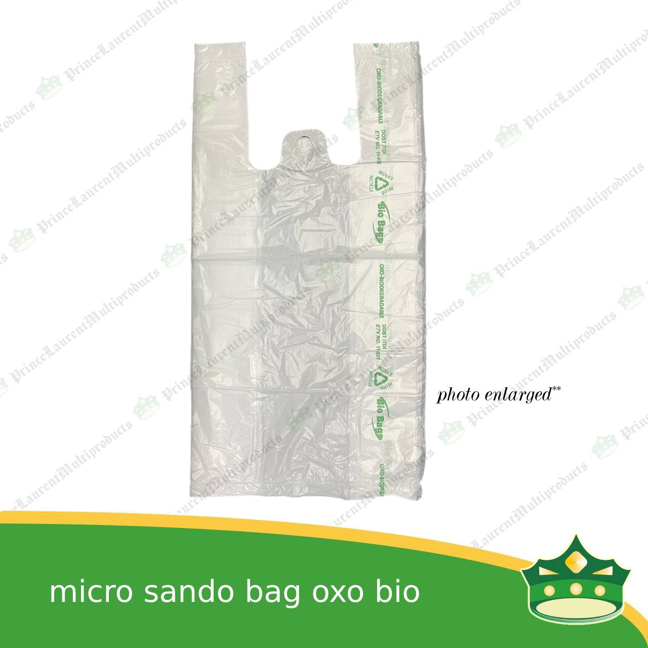 [1000 pcs] sando bag bio bag white micro size (BIO Bags brand)