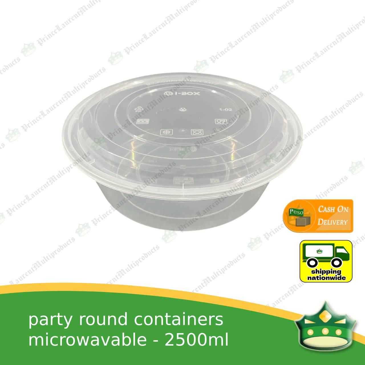 [10 pcs] jumbo party bowl IBOX microwavable bowl container for large food holders / takeout containers -A