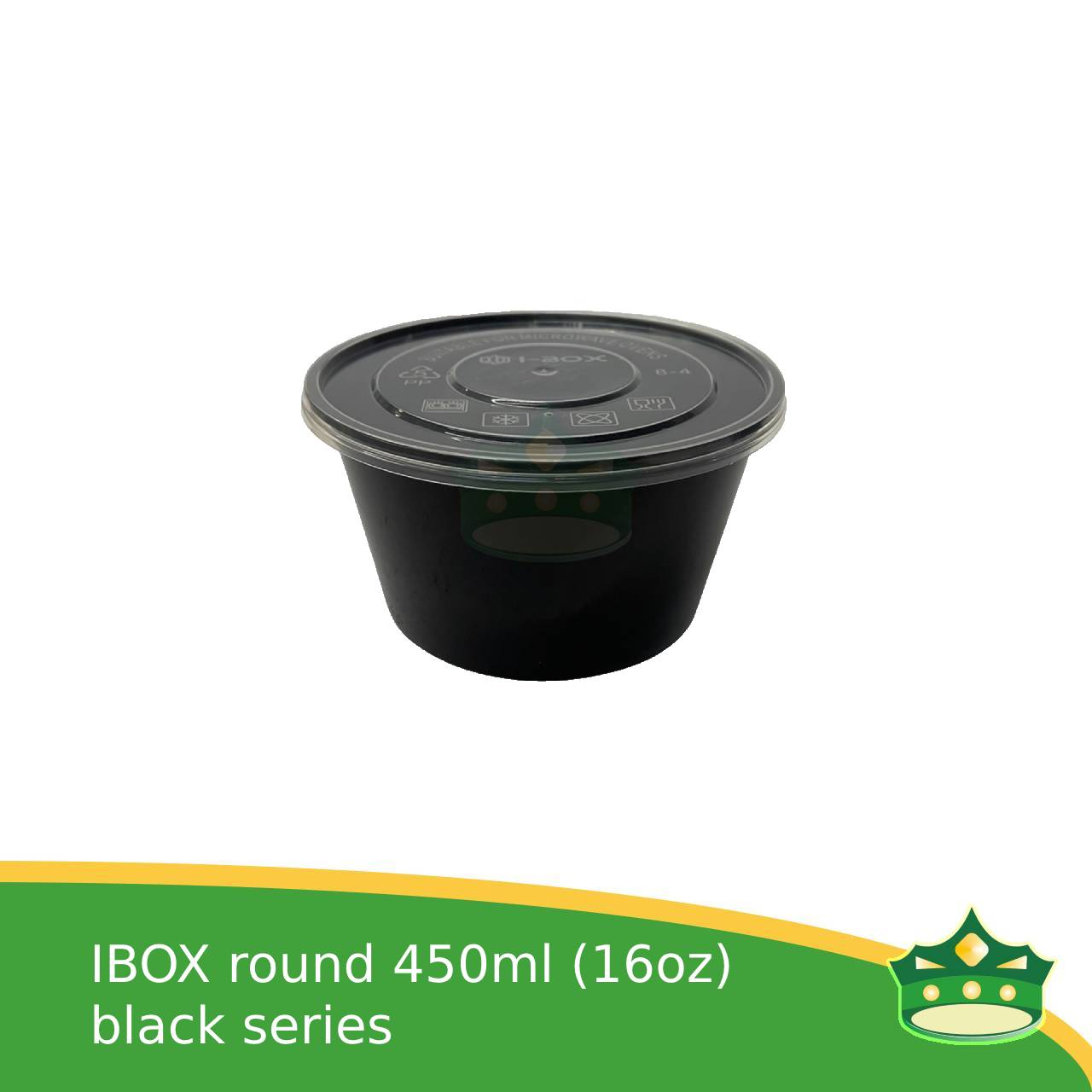 IBOX brand microwavable plastic round containers take out for soups and other food products