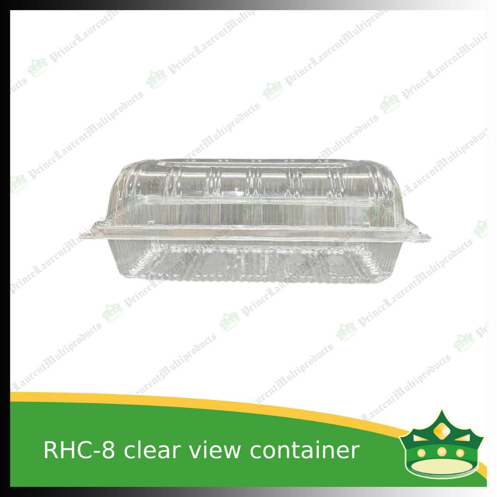 [50 pcs] ops clear clamshell container RHC-8 container chiffon roll cakes