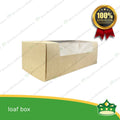 [20 pcs] loaf paper box with window for loaf bread pastry baked product