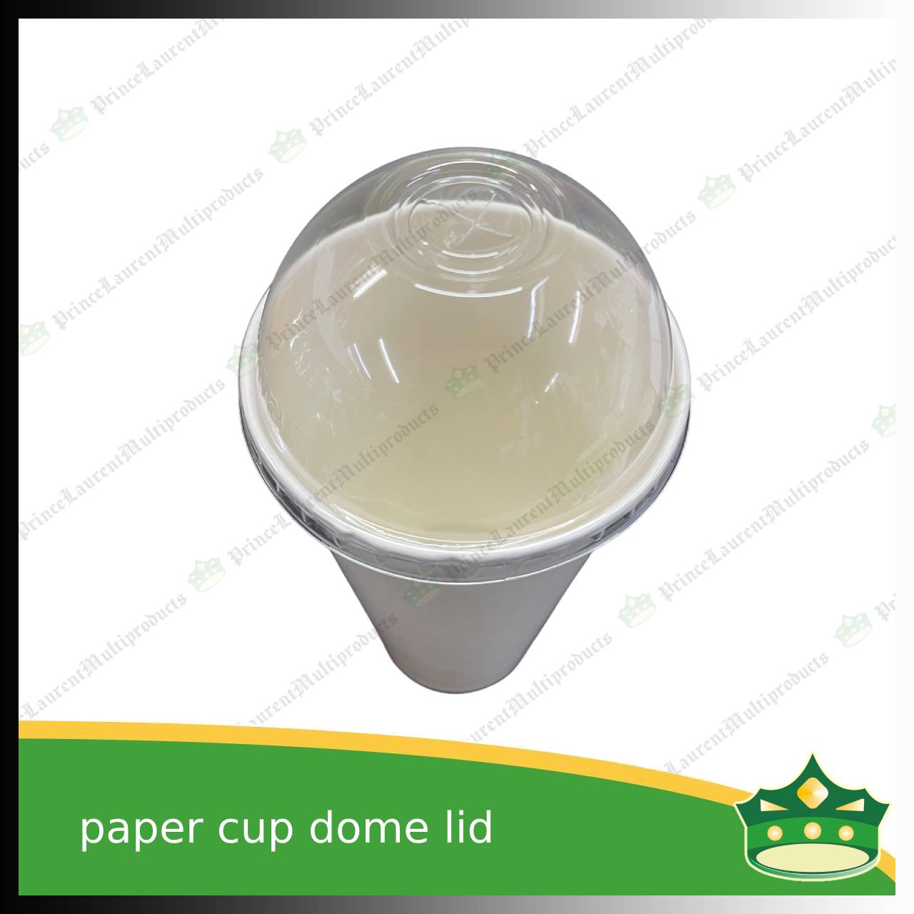 [100 pcs] dome LID 90mm diameter for paper cups 16oz or 22oz for smoothie shakes frappe cold beverages