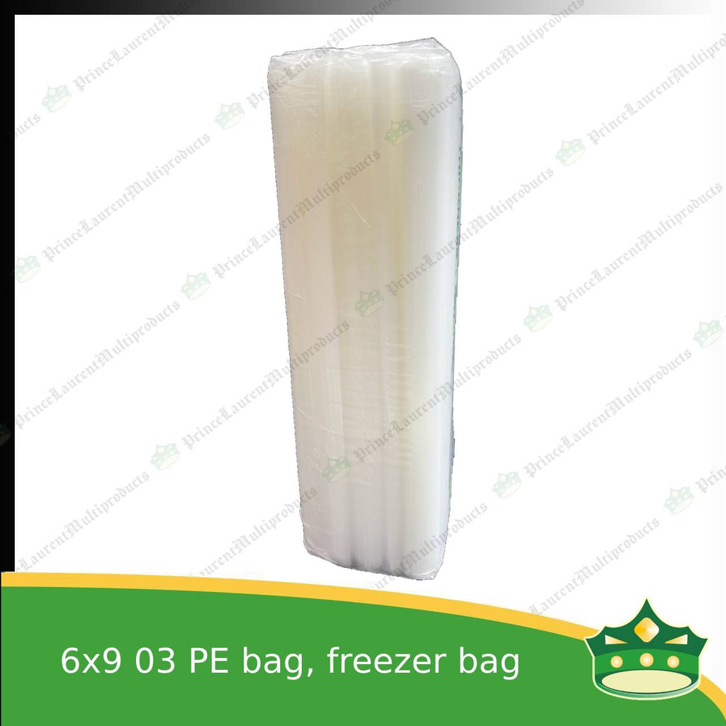 [500 pcs] 6x9 03 PE bag plastic for freezer repacking or frozen products