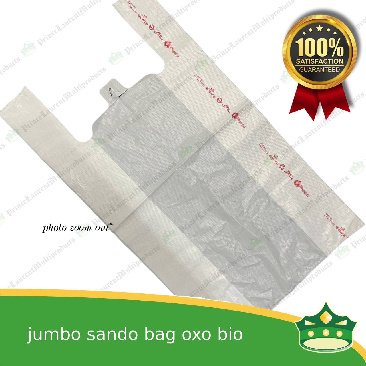 [50 pcs] sando bag bio bag white xxl or jumbo size (BIOPACK)