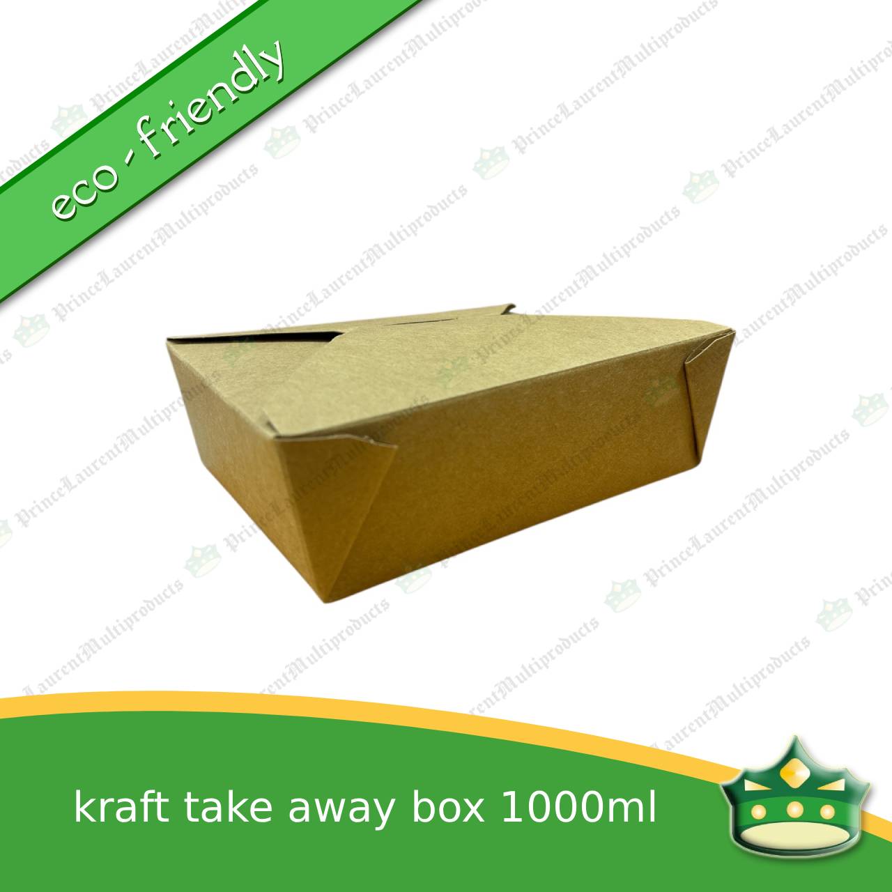 [50 pcs] takeaway box kraft 1000ml laminated for take-out meals, viands, snacks, noodes, pansit, ulam, rice toppings, fried chicken, chicken pops and other products, saucy food