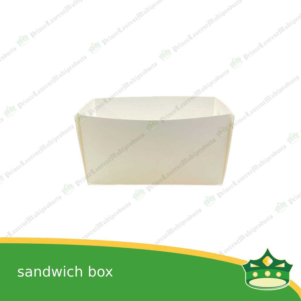 [50 pcs] sandwich box egg drop sandwich tray white knockdown