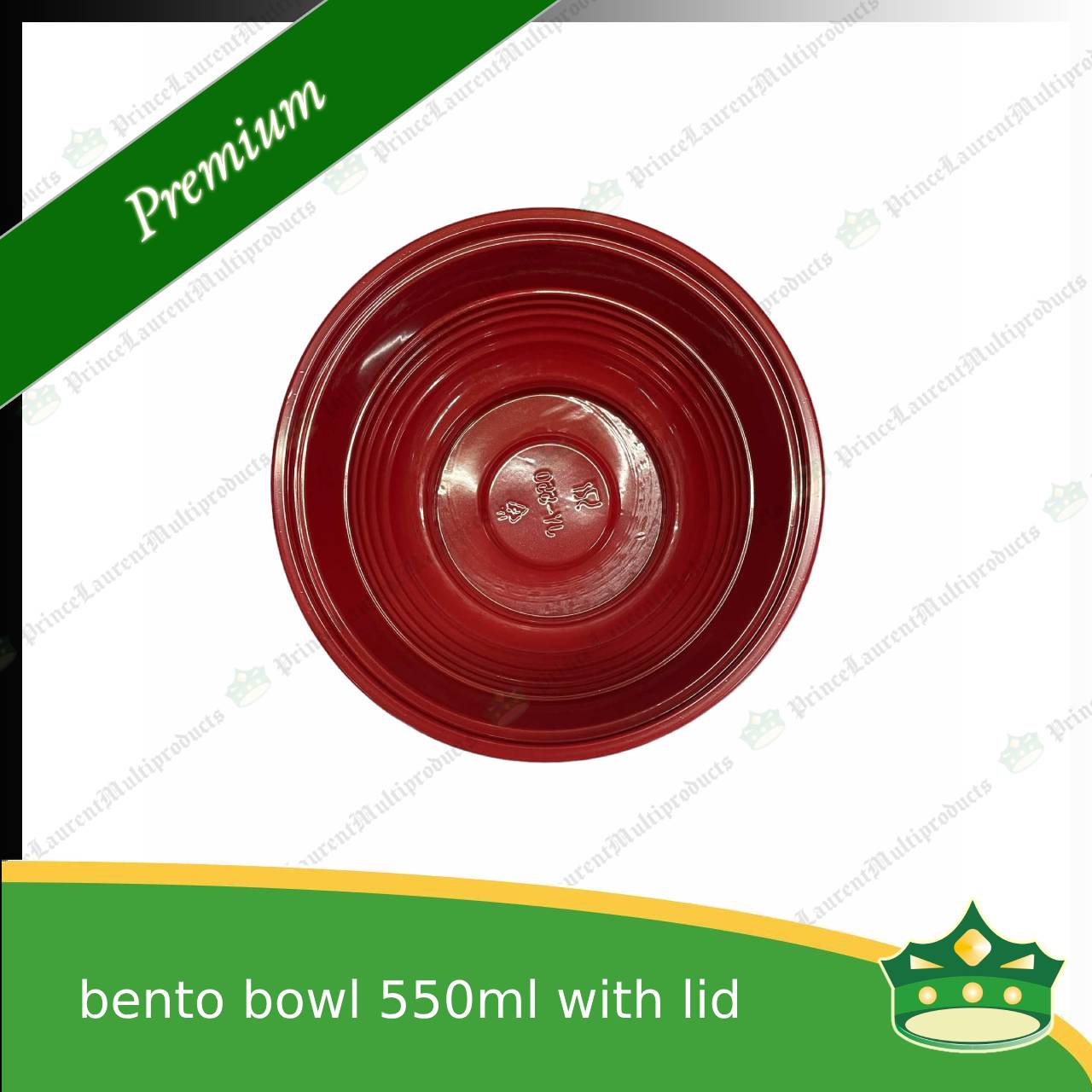 [50 pcs] ramen bowl bento bowl 550ml red and black bottom with clear lid for noodles ramen
