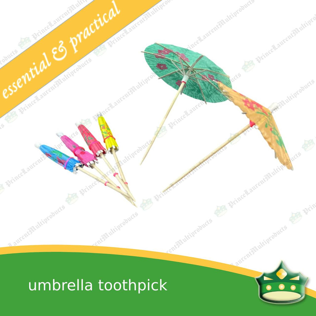 [144 pcs] umbrella toothpick for a good food presentation and aesthetics