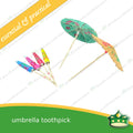 [144 pcs] umbrella toothpick for a good food presentation and aesthetics