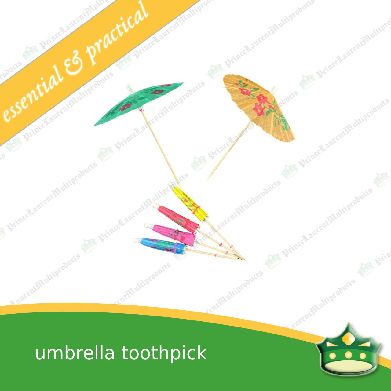 [144 pcs] umbrella toothpick for a good food presentation and aesthetics