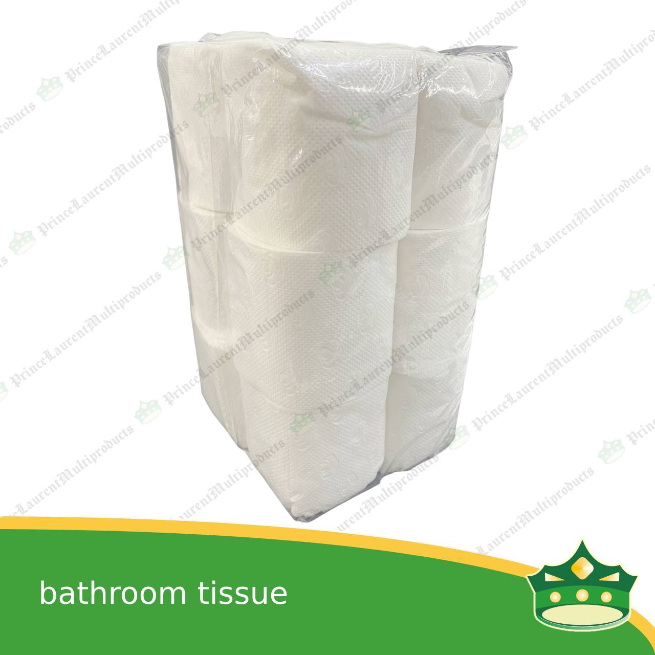 [12 rolls] bathroom tissue roll white pure pulp for household, pantry, bathroom, toilet, office use