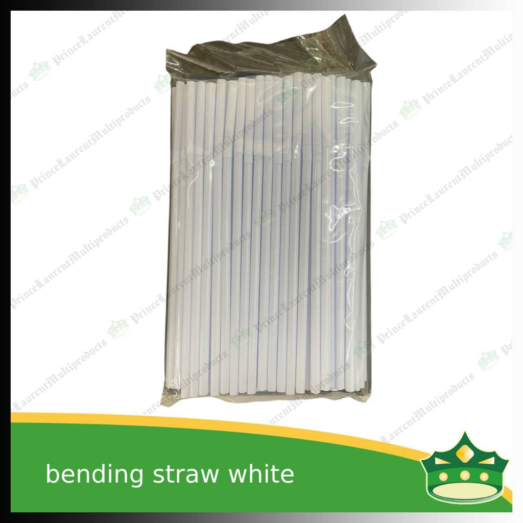 [100 pcs] Bendable Straw Standard Length