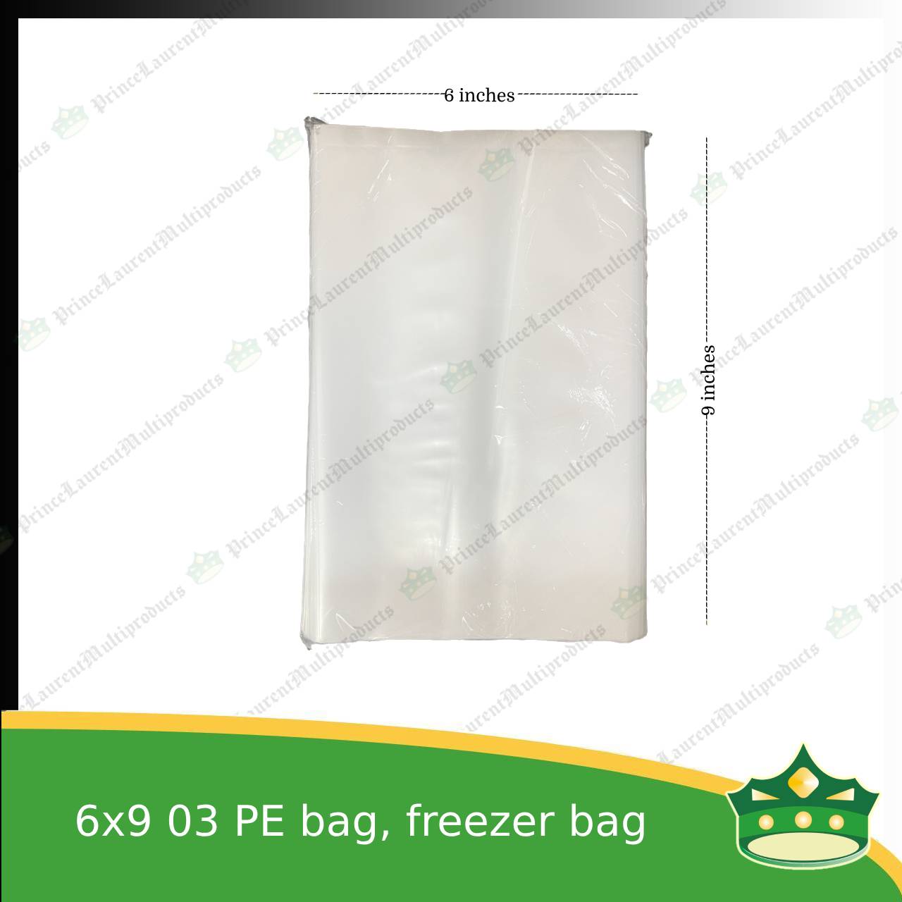 [500 pcs] 6x9 03 PE bag plastic for freezer repacking or frozen products