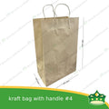 [25 pcs] kraft paper bag with handle #4 (275x142x420mm)