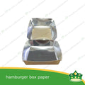 [25 pcs] hamburger box kraft silver coated leak proof for hamburgers, siopao, small meal, take-out, packed meal, ulam viands, rice toppings, noodles, pansit, merienda