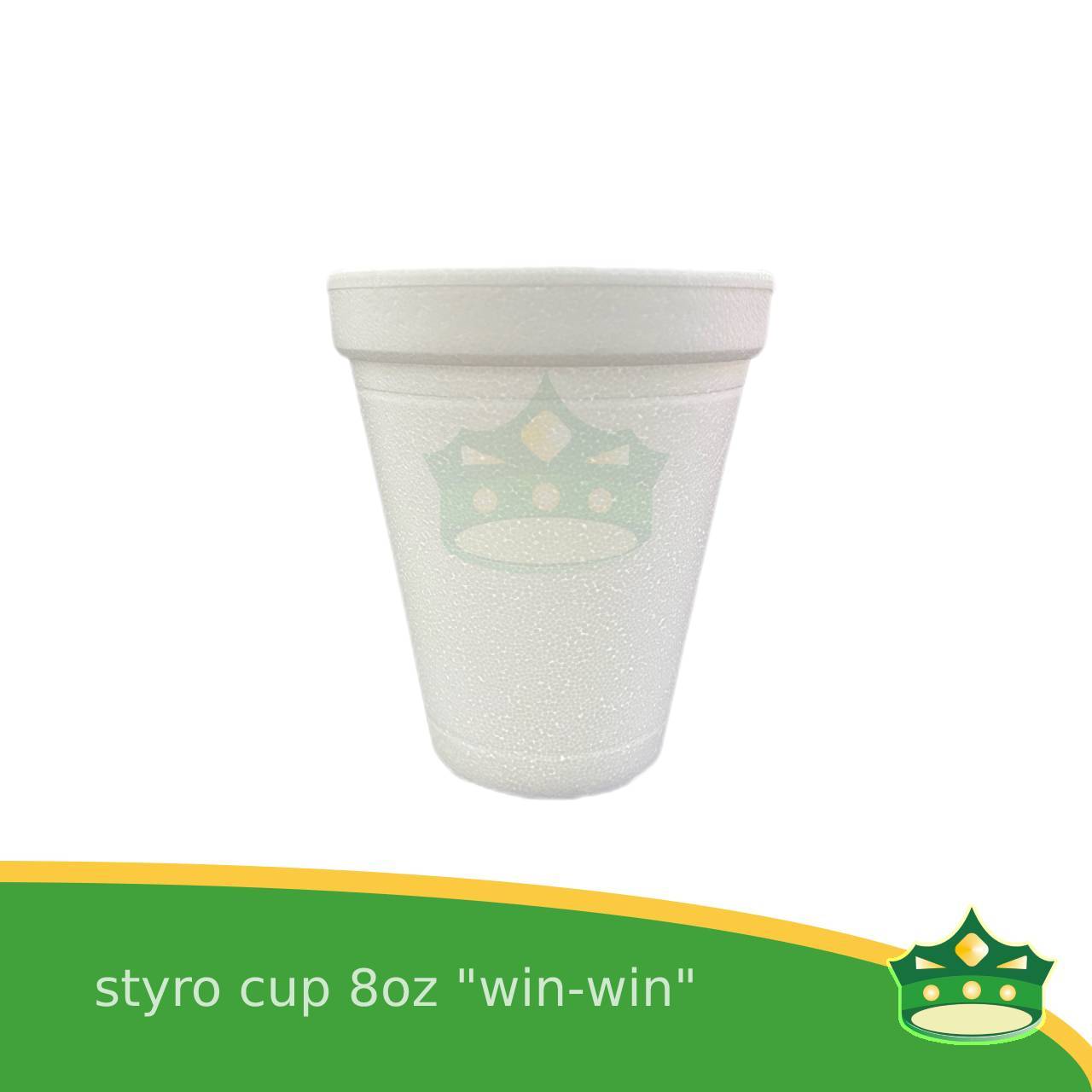 [25 pcs] 8oz styro cup win-win brand for hot coffee, hot tea or hot chocolate and other hot beverages