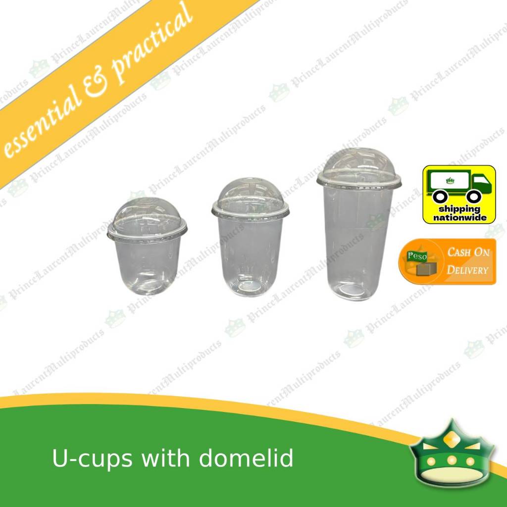 [100 pcs] U cup, milktea cup, juice cup, film sealable lip, 95mm diameter all size