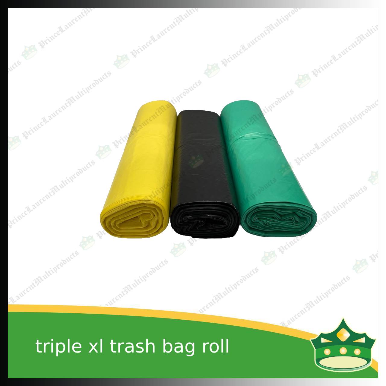 [10 pcs] XXXL trash bag 42x50" for triple size garbage bins