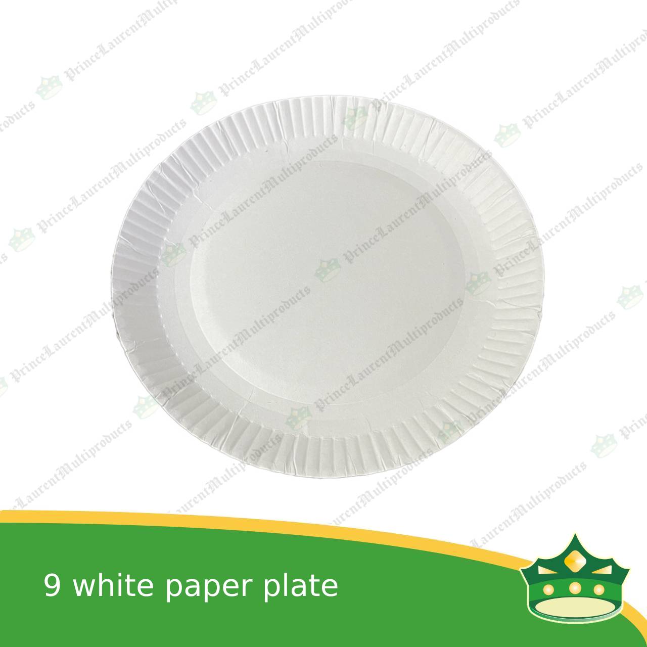 [44 pcs] 9 inch paper plate white use as disposable serving dish for all occasions