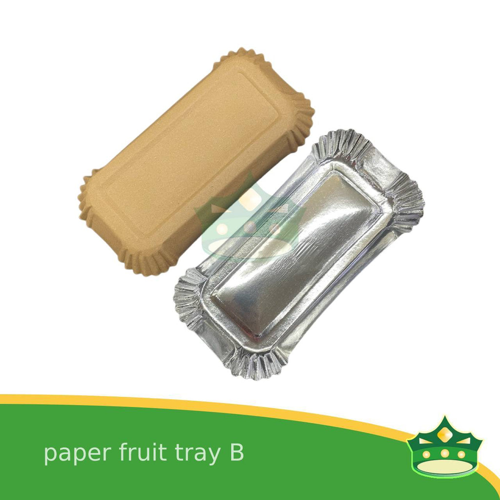[20 pcs] paper fruit tray B laminated for packing of fruits and vegetables on supermarkets, groceries or palengke, packing of kakanin and other delicacies