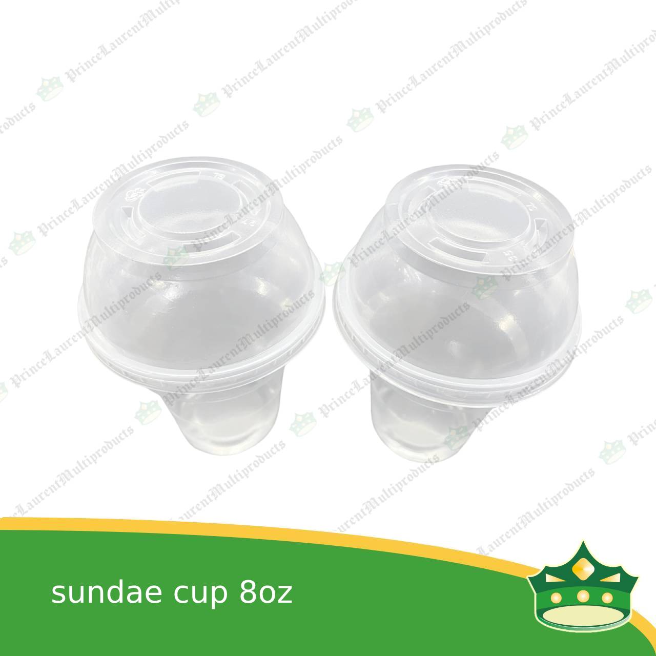 [100 pcs] sundae cup with or without lid for sundae, dessert, ice cream, yogurt, froyo, gelato, iced drink
