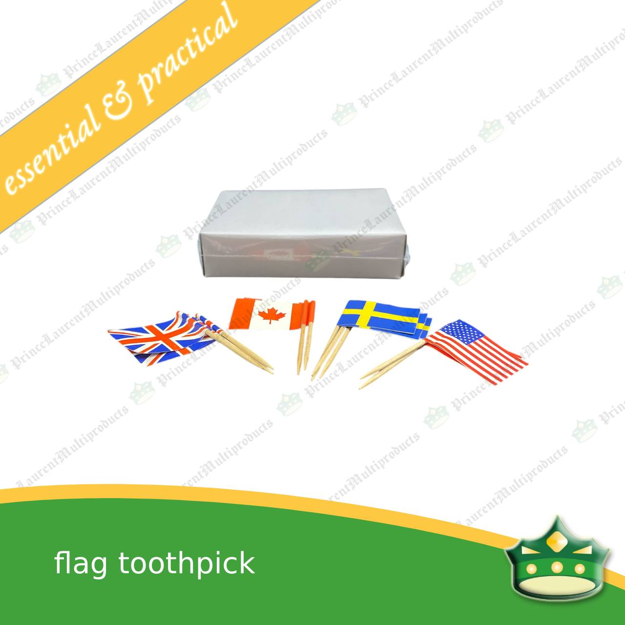 [144 pcs] flag toothpick for a good food presentation and aesthetics on sandwiches, pika pika or snacks