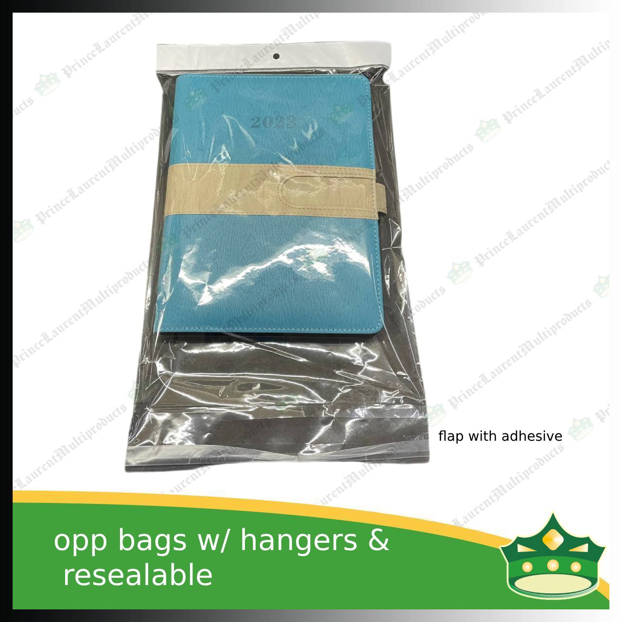 [500 pcs] product display plastic with hanger, opp with ivory head and punch hole (large sizes)